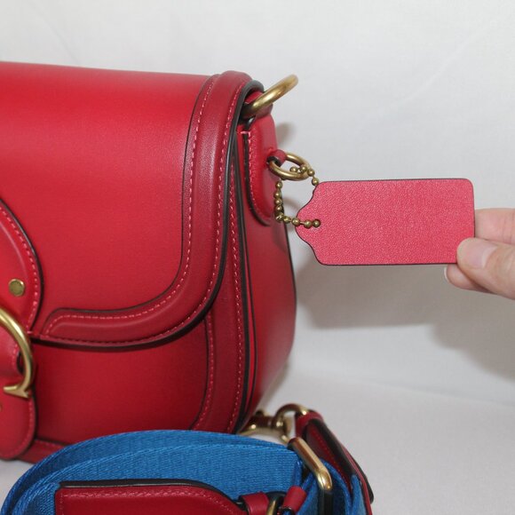 COACH Beat Saddle bag in Candy Apple C3738 - Picture 5 of 9